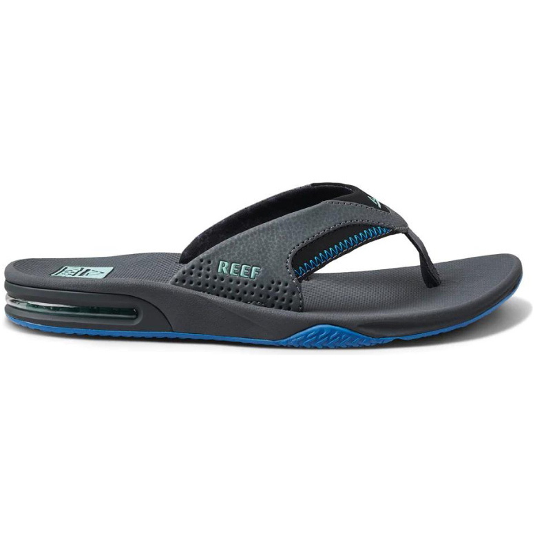2026 Reef Mens Fanning Sandals CJ2911  - Gunmetal / Ocean